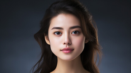 Fototapeta premium 美容化粧品のCM風女性の写真(generative ai)