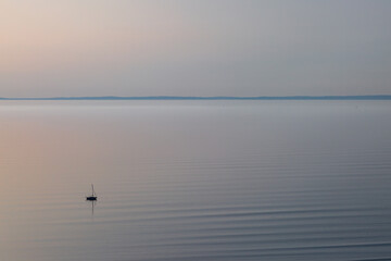 Looking out over Rhossili Bay with evening light