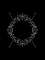 Vintage luxury ornament for decoration