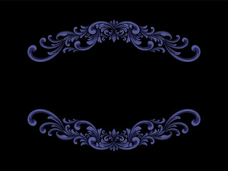 Vintage luxury ornament for decoration