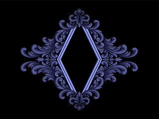 Vintage luxury ornament for decoration