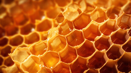 Honeycombs close-up for background