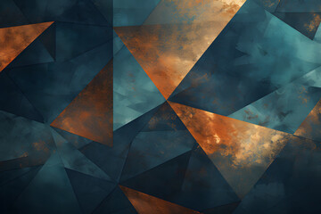 Closeup of colorful blue yellow gray white glass texture. Modern pattern for wallpaper design. 