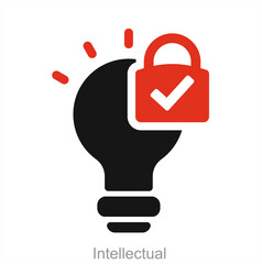 Intellectual and idea icon concept 