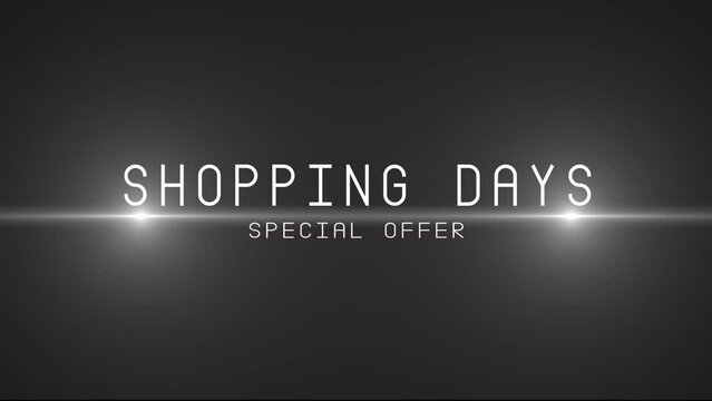 Alpha channel is included. SHOPPING DAYS. Big discounts (dumping, percentages, purchases, sale). Artistic intro. Quick Time, codec: PNG, 16-bit color, highest quality.  3D animation. Smooth gradation 