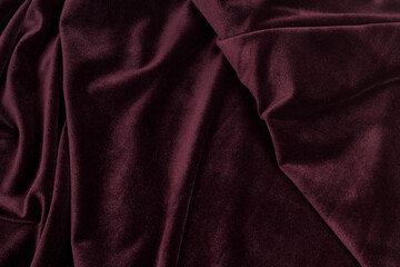 Cloth textile fabric velvet background texture. Christmas background