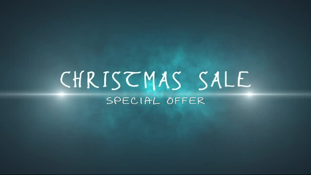 CHRISTMAS SALE. Big discounts (dumping, percentages, purchases, sale). Artistic intro. Quick Time, h264, 16-bit color, highest quality. 3D animation. Smooth gradation of color, without banding effect!