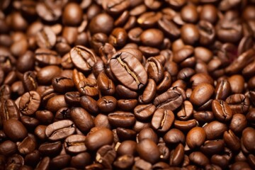 Fototapeta premium a macro shot of a single coffee bean