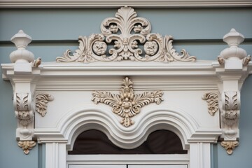 Obraz premium close-up of decorative elements on frontal pediment