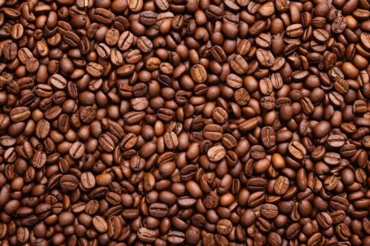 coffee beans filling entire frame for complete texture © altitudevisual