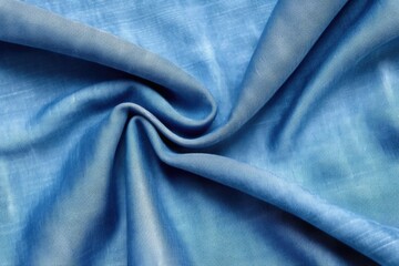 close-up of a faded blue denim fabric