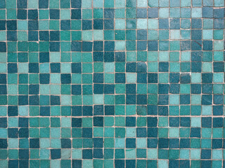 green mosaic texture background