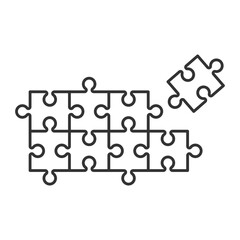 Puzzle Outline Decoration