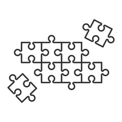 Puzzle Outline Decoration