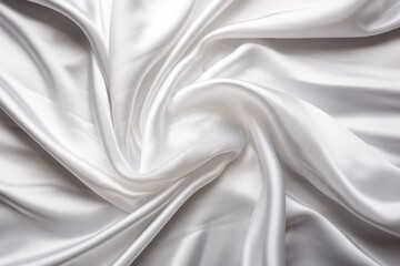 Obraz premium close-up shot of a white silk sheet