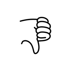 doodle line art illustration of hand
