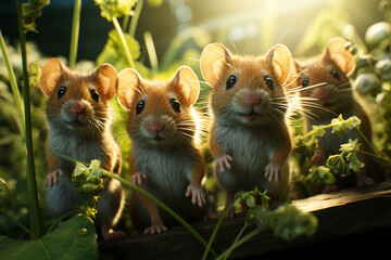 mice in the garden
