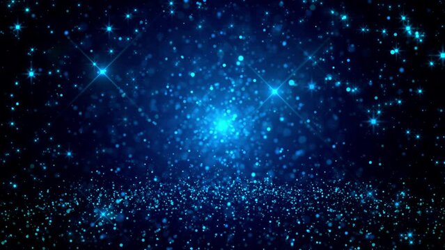 blue sparkle light effect background video