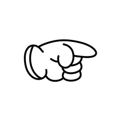 groovy comic hand vector. Collection of cartoon character hands