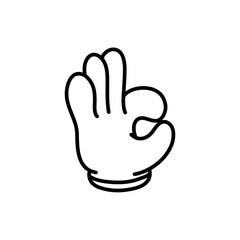 Obraz premium groovy comic hand vector. Collection of cartoon character hands