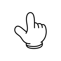 groovy comic hand vector. Collection of cartoon character hands