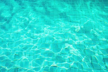 Obraz premium aquamarine pool tile background