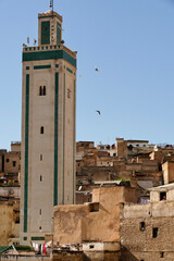 Fototapeta na wymiar fes, architettura e monumenti dell'antico souk. Fez, Marocco