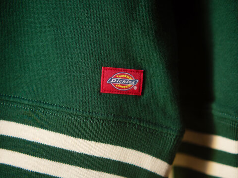 moscow. russia. 08. 06. 2022 .Dickies logo close up