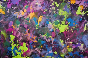 Obraz na płótnie Canvas paint splatter creating a camouflage effect
