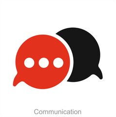 Communication and chat icon concept