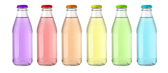 Small soft drink bottles