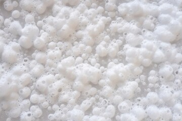small bubbles of bath foam captured from above