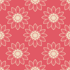 Fototapeta na wymiar Floral botanical texture pattern . Seamless flower pattern can be used for wallpaper, pattern fills, web page background, surface textures.