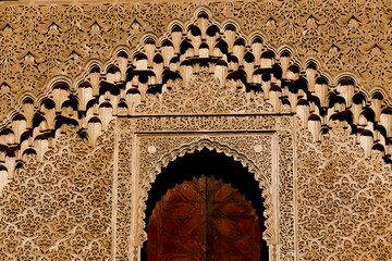 Madrasa Bou Inania. Fes, Marocco - obrazy, fototapety, plakaty
