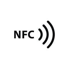 nfc icon vector wireless pay payment