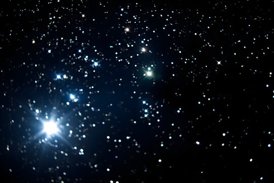 Strahlende Sterne im Nachthimmel Poster / Sterne im Universum Wallpaper / Sternenhimmel bei Nacht / Ai-Ki generiert