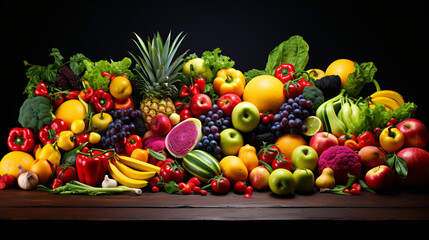 Colorful assortment of fruits