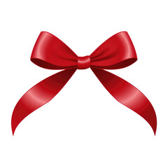 Vector Red Ribbon. Red Ribbon Clipart. Red Ribbon Element. Ribbon Illustration.