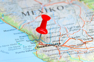 Tepic, Mexico pin on map