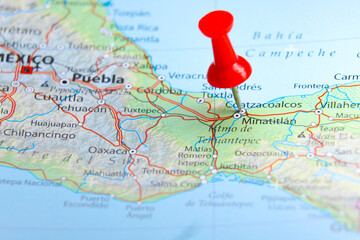 Coatzacoalcos, Mexico pin on map