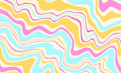 colorful y2k groovy background wavy psychedelic line texture