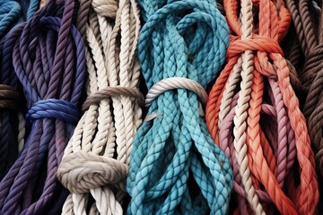 image of a variety of nautical ropes