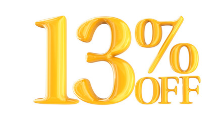 Font With Number 3D Rendering