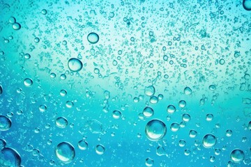 bubbles on blue-tinted glass cleaner