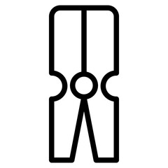 clothespin line icon