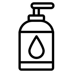 bottle soap liquid line icon