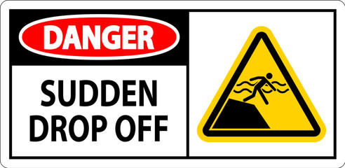 Danger Sign Sudden Drop Off