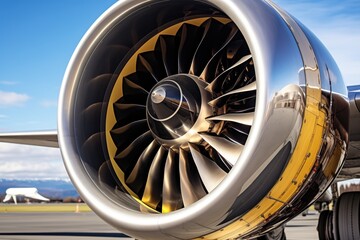 the engine inlet of a modern private jet