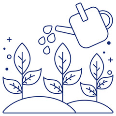 An icon design of watering can

