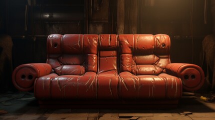 Gaming couch high resolution beautiful image Ai generated art